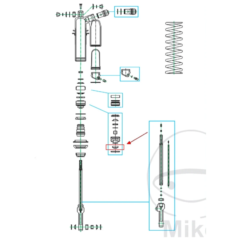 Staubkappe Federbein Kayaba 16X31X10 passend für: Kawasaki KX,