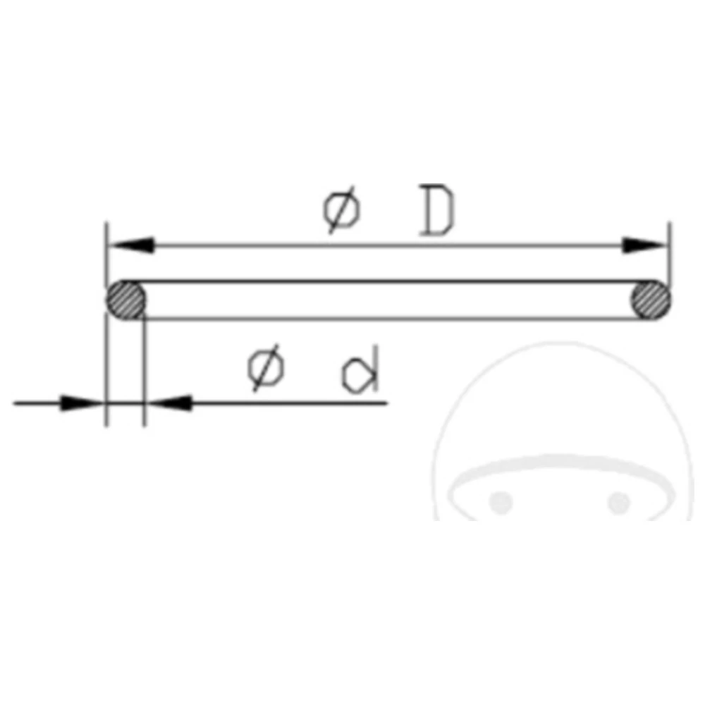 Sicherungsring Kayaba 1. 6X46 passend für: Yamaha YZ, Kawasaki