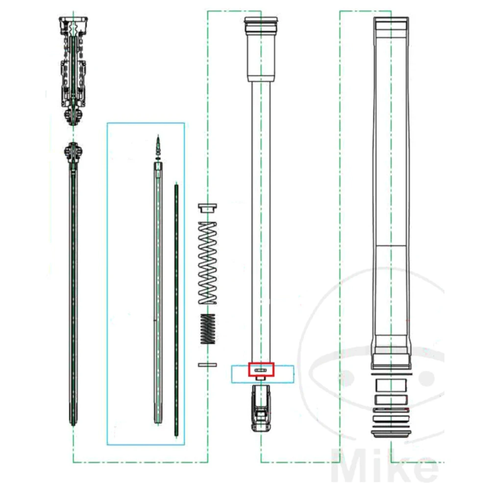 Dichtung Gabel Cartridge Kayaba passend für: Kawasaki KX_0