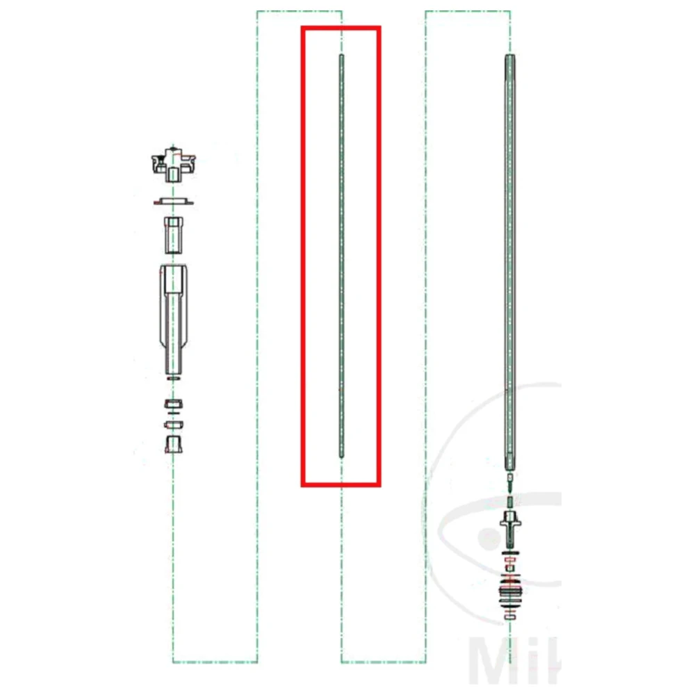 Druck Stange Kayaba für Gabel Zugstufe passend für: Honda CRF_0
