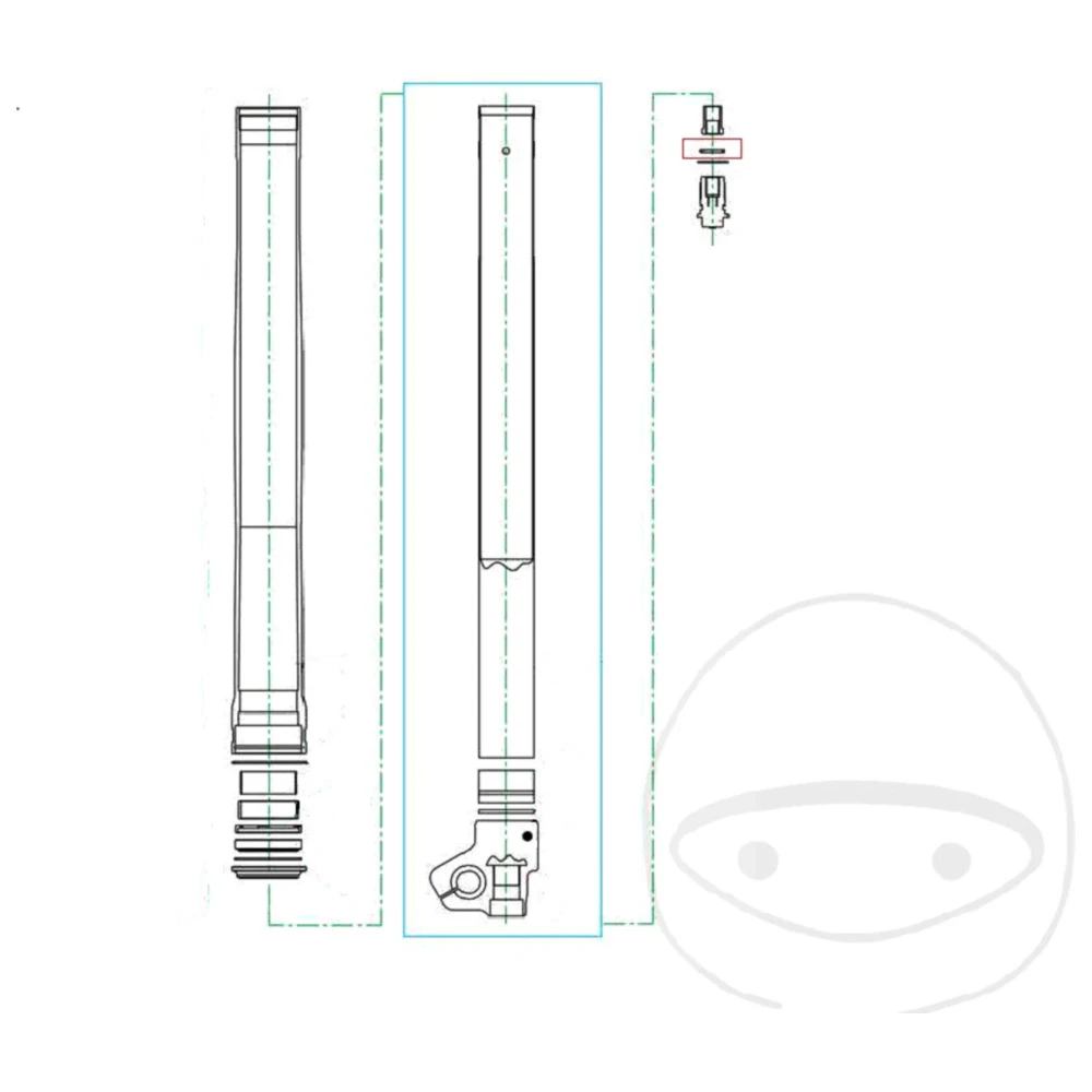 O - Ring 2. 1X18MM Kayaba passend für: TM Racing MX, Honda CRF_0