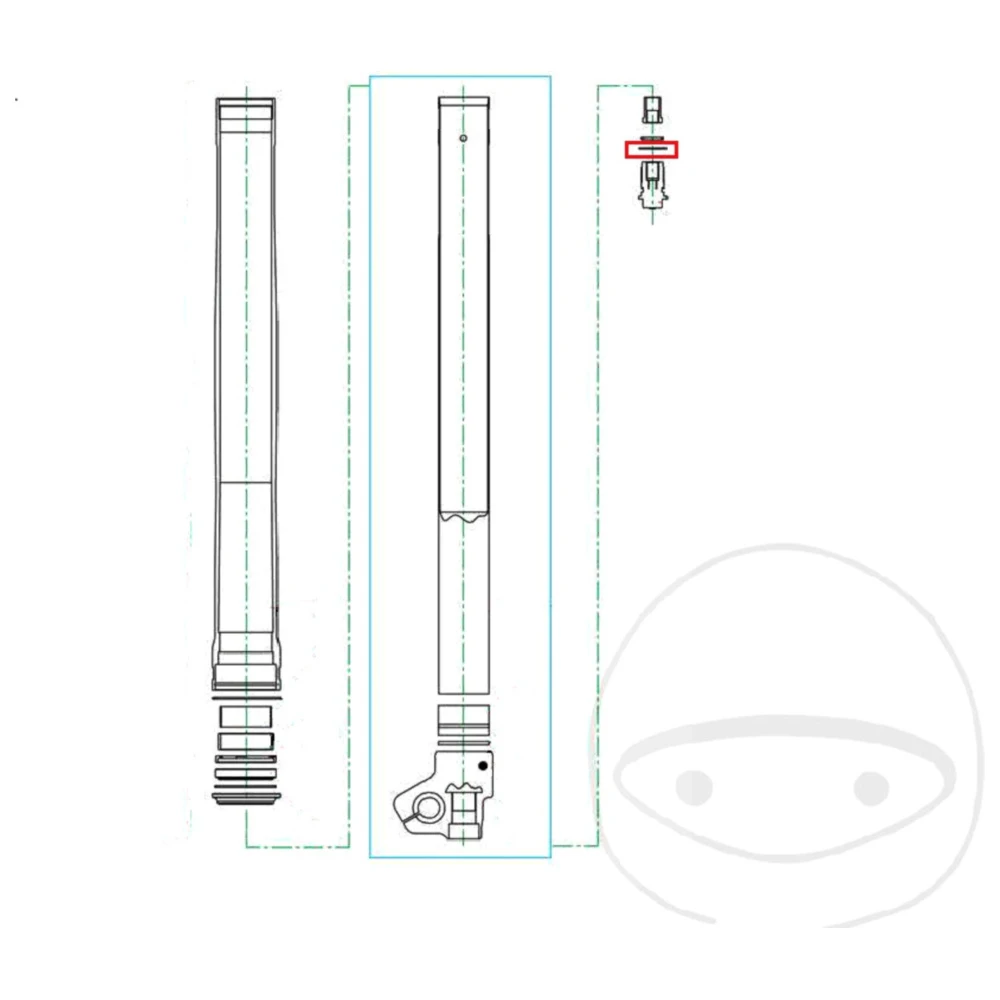 Dichtring Kayaba für BODENVENT passend für: Kawasaki KX, Yamaha
