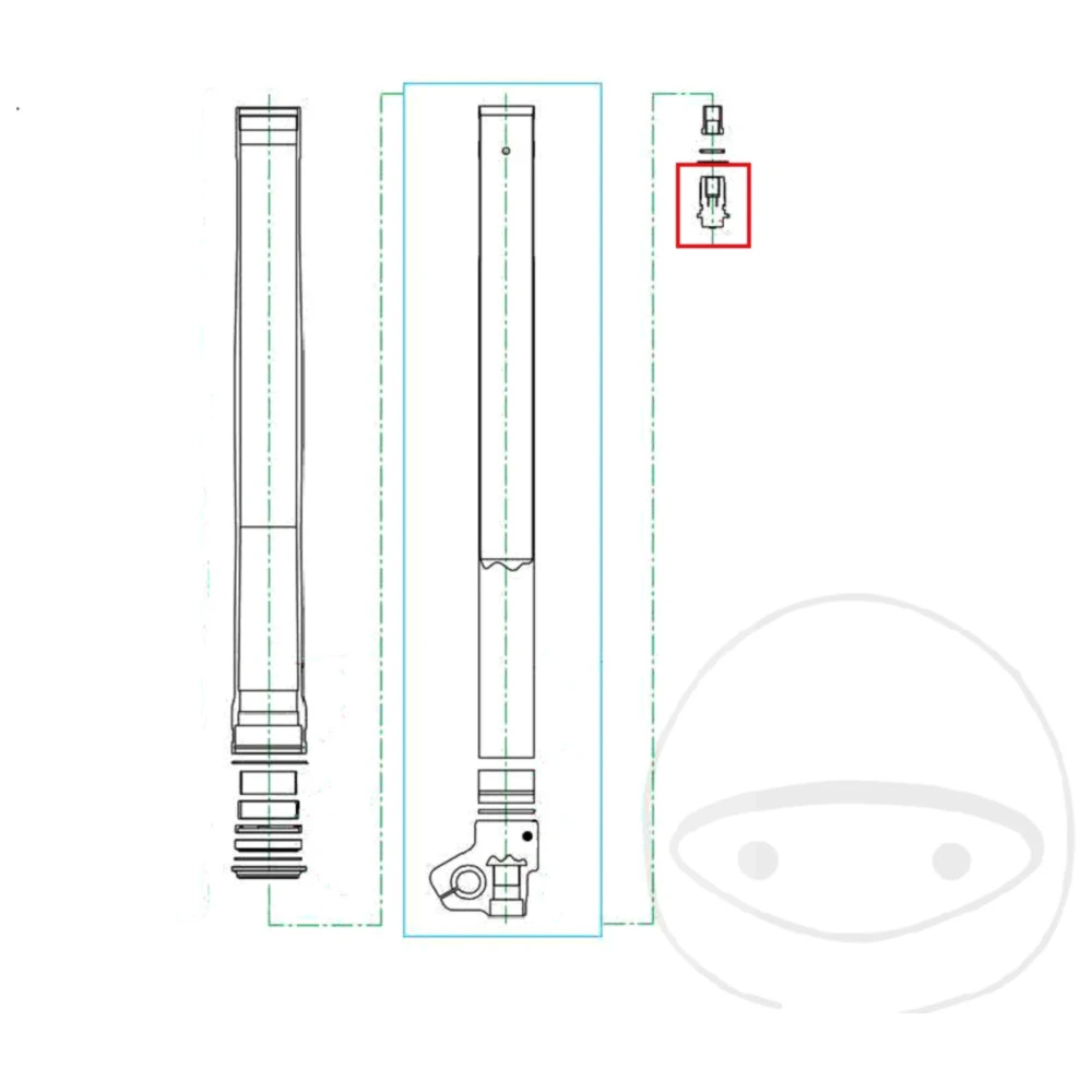 Einsteller Zugstufe Kayaba Gabel passend für: TM Racing MX, Kaw