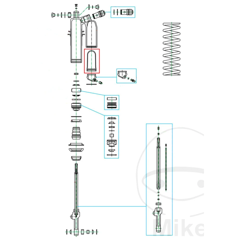 Blase für Federbein Kayaba 46/118 passend für: CAN - AM DS_0