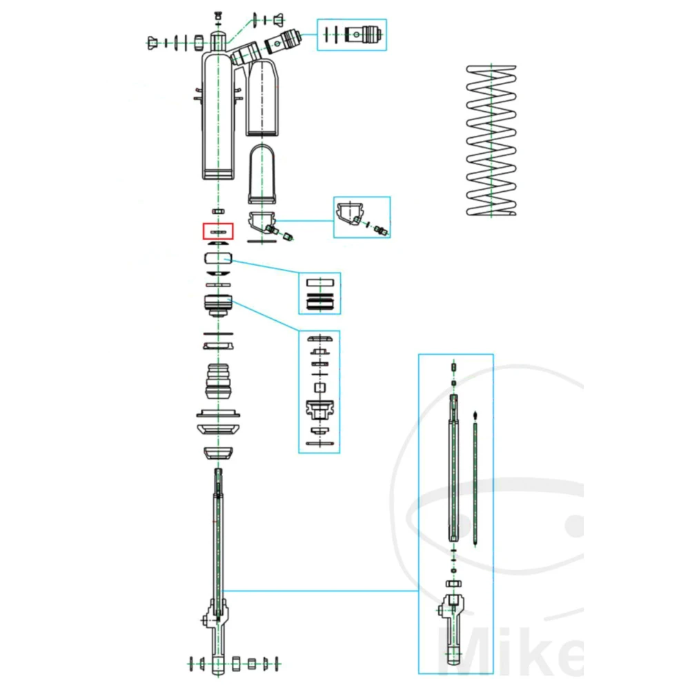 Unterlegscheibe Kolbenstange Kayaba Federbein passend für: CAN