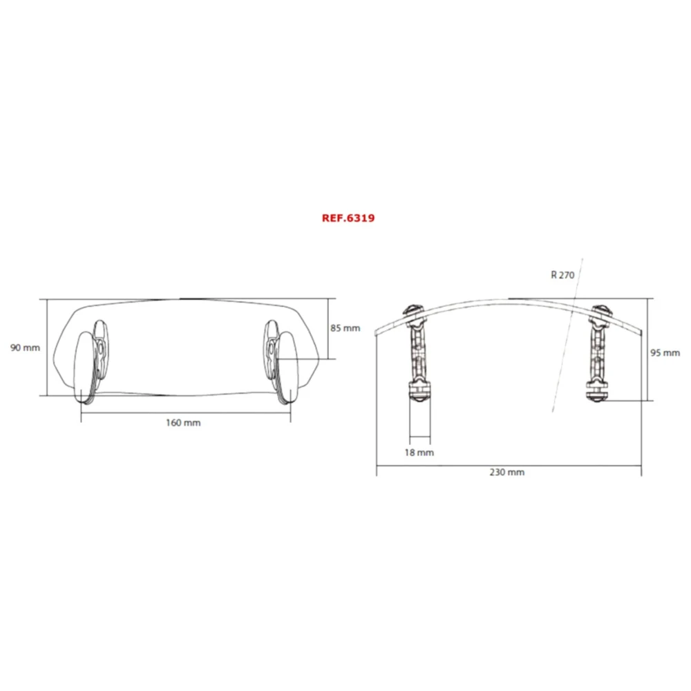 Aufsatz Scheibe kurz Puig rauchgrau passend für: Honda NT_0