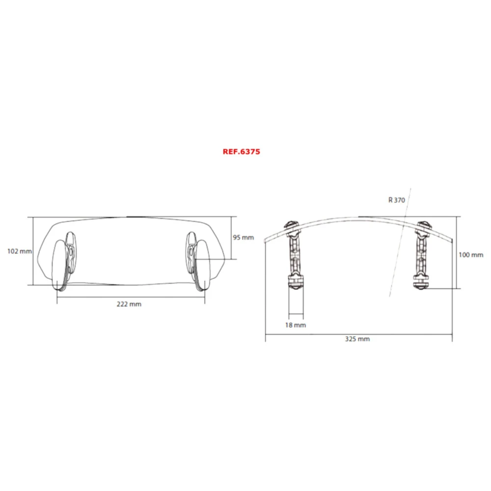 Aufsatz Scheibe lang Puig transparent passend für: Honda ST_0