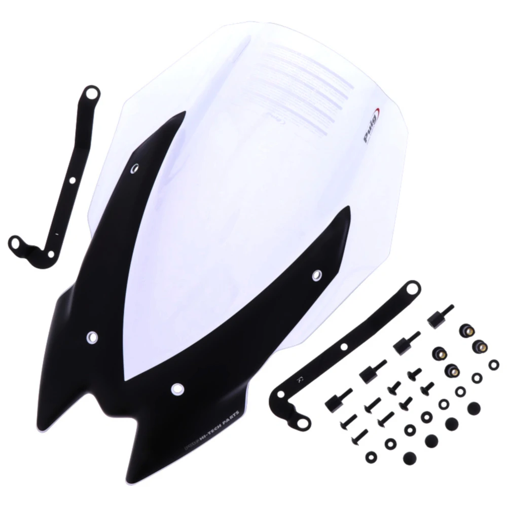 Touringscheibe New Generation Puig für Nakedbike rauchgrau pass