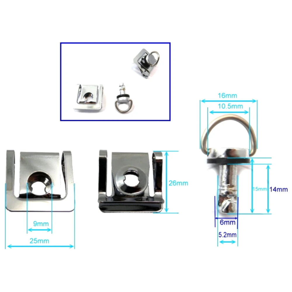 Schnellverschluss für Verkleidungen JMP 14 mm silber_1