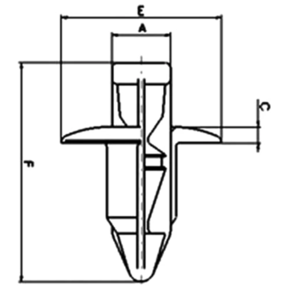 Kunststoff Niete Tourmax Inhalt 10 Stück passend für: Suzuki AN