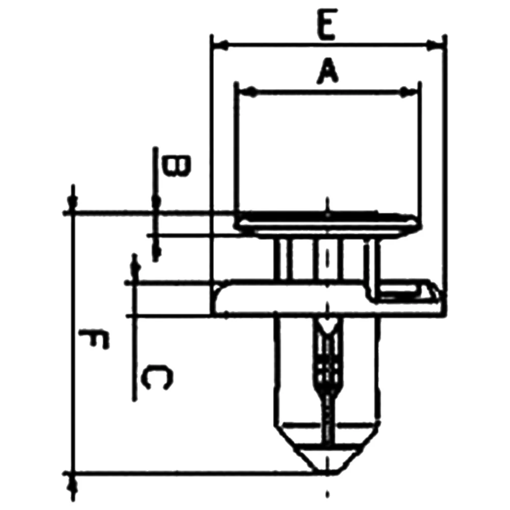 Zug-Druck Niete für Motorräder von Tourmax, 10 Stk._0