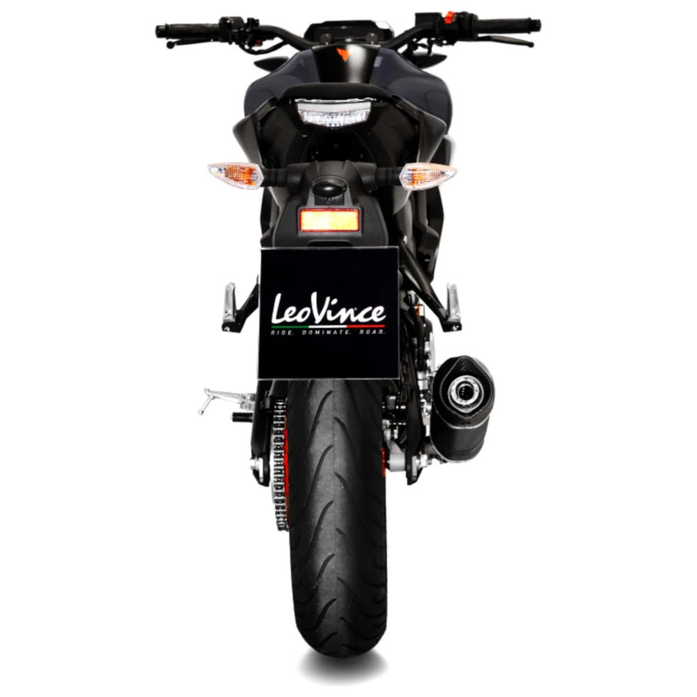 Schalldämpfer LV-ONE Edelstahl Black Edition für Sportmotoräder