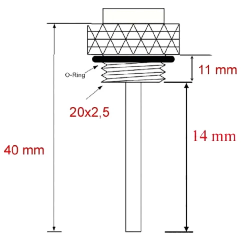 Öltemperatur Direktmesser JMP 20X2. 5 mm passend für: Triumph D