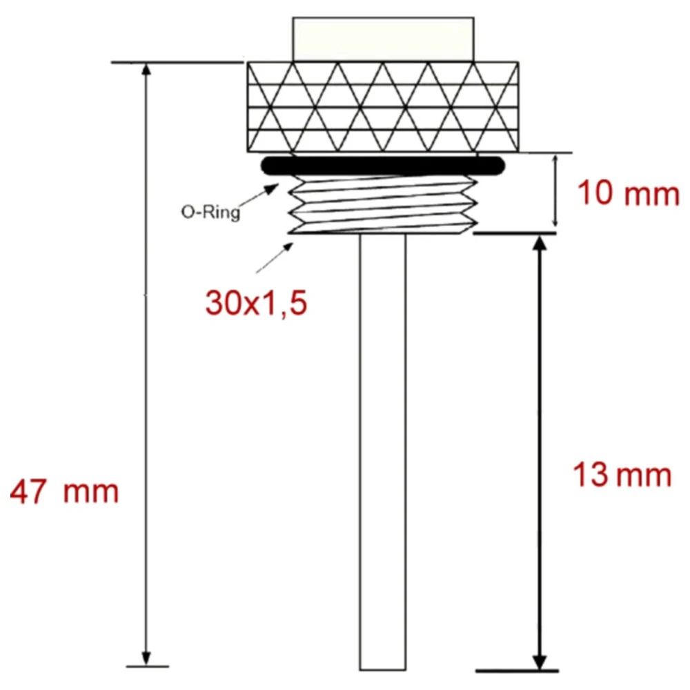 Öltemperatur Direktmesser JMP 30X1. 5 mm Alternative: 7090057 p