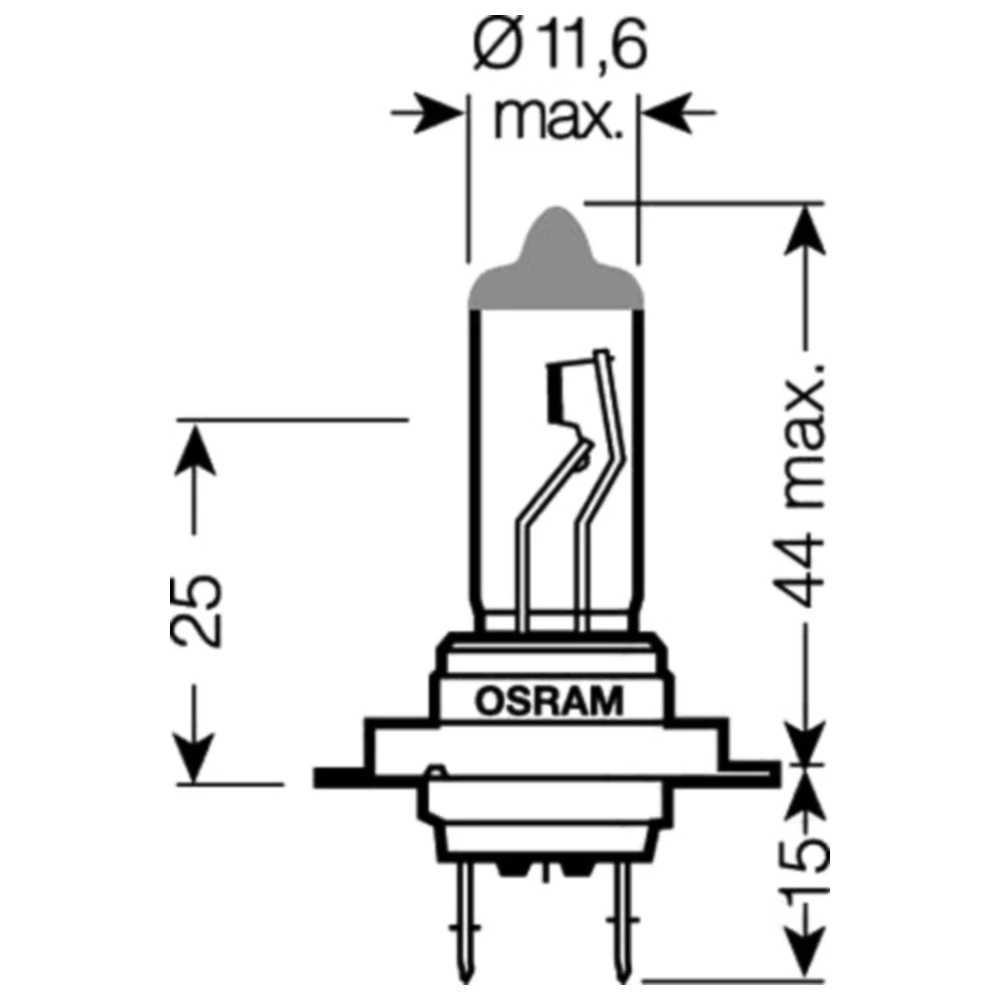 Lampe H7 12V55W Osram Ultra Life JMP 1590120 passend für: Honda