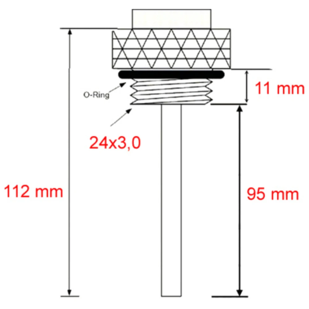 Öltemperatur Direktmesser JMP 24X3MM Alternative: 7090124 passe