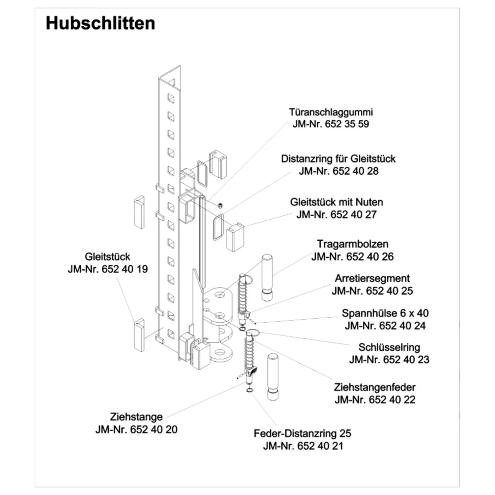 Arretiersegment für JMP Fox 4000 H_0