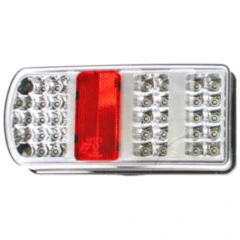 LED-Heckleuchte für Anhänger links mit Kennzeichen- und Nebelschlusslicht