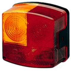 Hella Heckleuchte / Schluss-Brems-Blinkleuchte, links für Motorräder