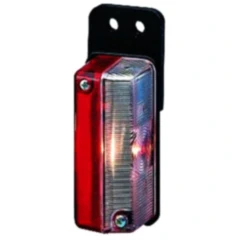 Umrissleuchte rot/weiß mit Gummipendel für Anhänger