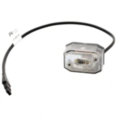 Positionsleuchte weiß 0.5 Meter DC Kabel für Anhänger