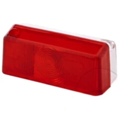 Umrissleuchte Anhänger Ersatzglas rot/weiß