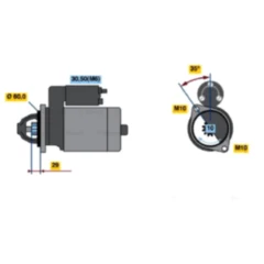 Anlasser für Motorräder Bosch ID Austauschteil 1392547