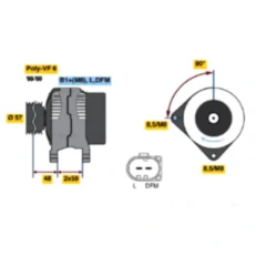 Lichtmaschine Bosch MQ 1400092