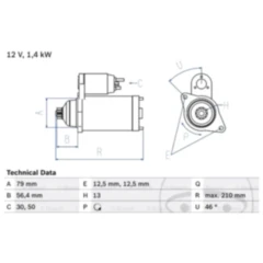 Anlasser ID Austauschteil für Motorräder 1390551