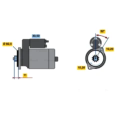 Anlasser für Motorräder - Bosch Startermotor Alternative: 8710684