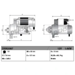 Anlasser für Motorräder 1401270