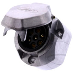 Steckdose 7-polig 12V Aluminium für Anhänger