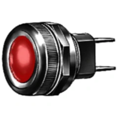 Hella rote Kontrollleuchte mit Flachstecker 12-24V