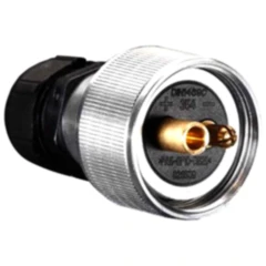 Stecker 2-polig mit Überwurfmutter