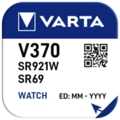 V370 VARTA Gerätebatterie 1er Blister Silver