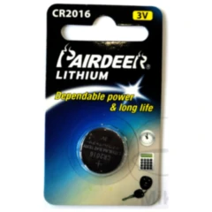 Pairdeer Knopfzelle CR2016 für elektronische Geräte