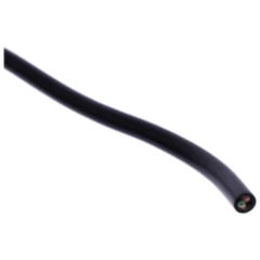 Kabel H03VV-för 4X0.75 schwarz JMP Packung 5 Meter