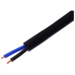 Kabel H05RR für 2X1.5 schwarz - 50 Meter