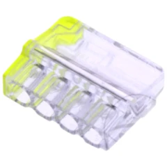 Verbindungsklemme 4-polig 0.2-2.5mm² gelb/TT Packung 5 Stück