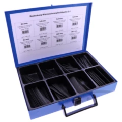 Schrumpfschlauch Sortiment Schwarz 130-teilig 10 cm