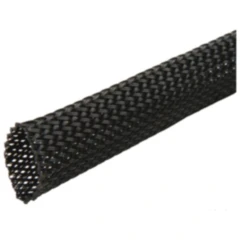 Geflechtschlauch schwarz 20x29 für Motorradzubehör 5 Meter