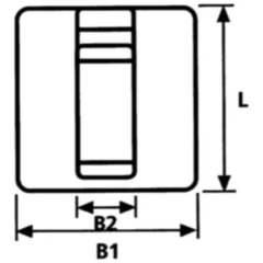 Halteschelle 19MM weiß für Motorräder Typ R6
