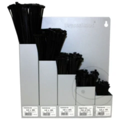 Kabelbinder Sortiment mit Wandhalter - 500 Stück