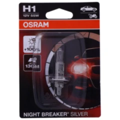 Lampe H1 12V55W für Motorräder Osram Night Breaker Silver