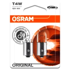 Lampe 12V4W BA9S 2er Blister Osram JMP 1590133 Alternative: 1590181 passend für: Yamaha XC, BL, YE
