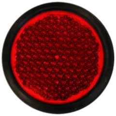 Runder roter Rückstrahler für Motorräder