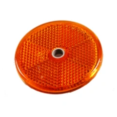 Rückstrahler rund gelb für Motorräder