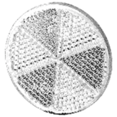 Runder selbstklebender Rückstrahler 60mm für Motorräder