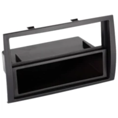 Radioblende 2-DIN schwarz mit Ablagefach für Citroen/Fiat/Peugeot
