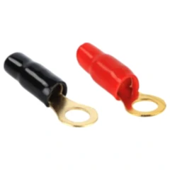 Ringzunge 10.0 M8 2 rot / 2 schwarz gold